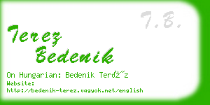 terez bedenik business card